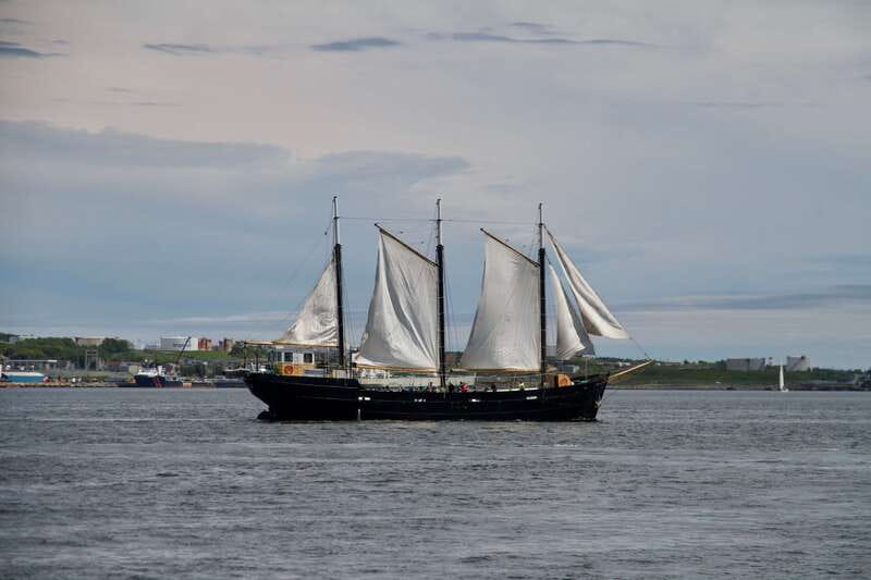 Halifax: Tall Ship Harbor Sailing Cruise with Live Music - Helping raise the Silva’s large sails