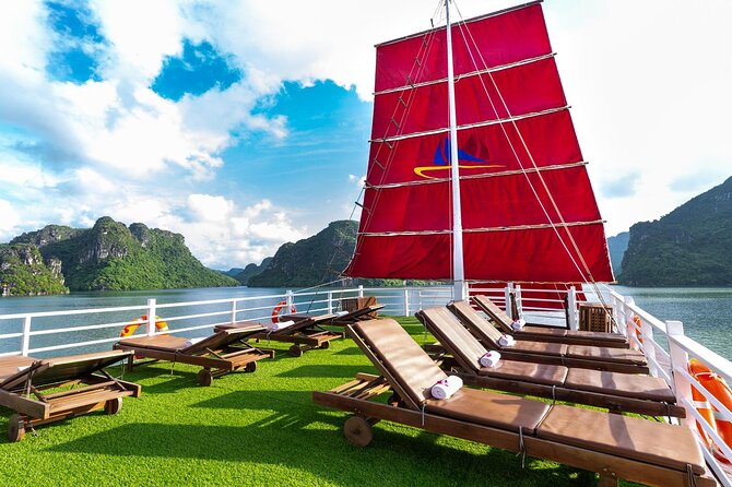Halong & Bai Tu Long Luxury Day Tour - Fishing village & Kayak - Cruising toward Bai Tu Long Bay