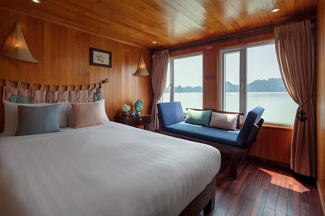 Halong Bay 2 Day Cruise Including Transfer from Hanoi - Boarding the Aphrodite wooden junk