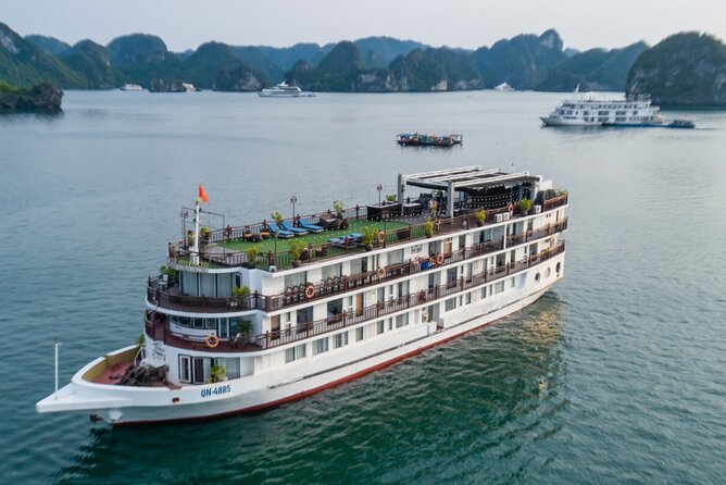 Halong Bay 2 Days 1 Night - AMANDA CRUISE 5-star - From Hanoi Old Quarter to Tuan Chau Marina