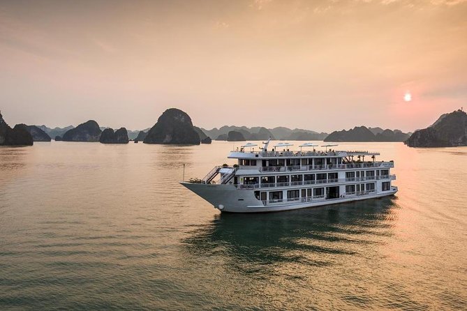 Halong Bay 2 Days 1 Night with 5 Star Cruise Luxury - Boarding at 12:30 and settling into the cruise