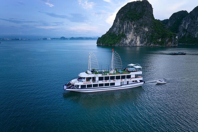 Halong Bay and Cave Full-Day Cruise,Lunch,Island,Beach from Hanoi - Ti Top Island for beach time and a view