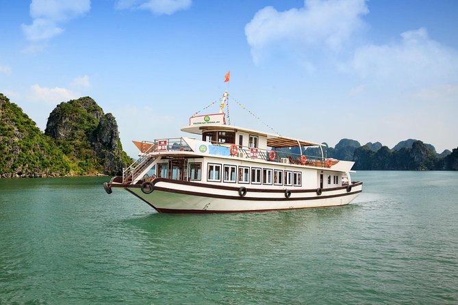 Halong Bay Cruise Full Day Tours - Boarding the traditional wooden junk