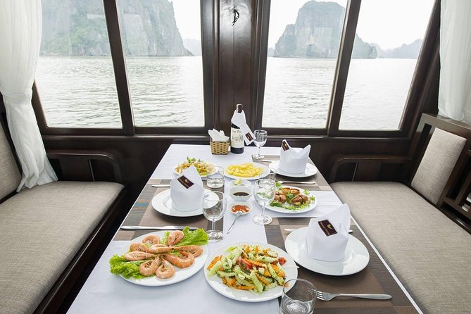 Halong Bay Day Cruise to Sung Sot Cave and Ti Top Island from Hanoi - Inside Sung Sot Cave, Halong Bay’s largest cavern