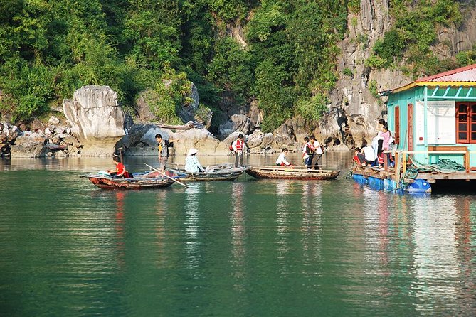 Halong Bay Day Cruise with Bamboo Boat Ride or Kayaking - Boarding the wooden junk at midday