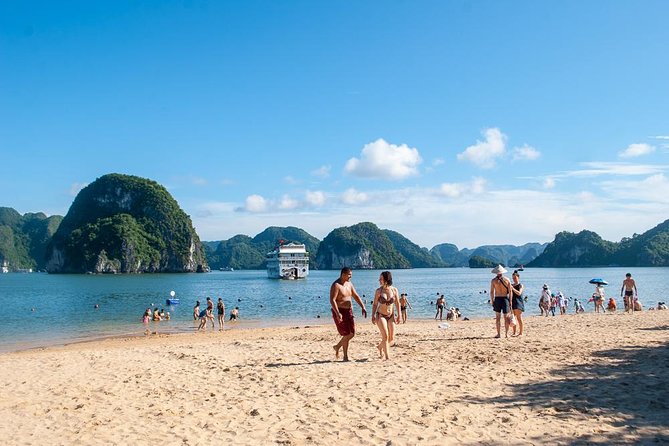 Halong Bay Day Tour With Titop Island, Cave, Kayak & Lunch - Climbing Titop Island for the best view