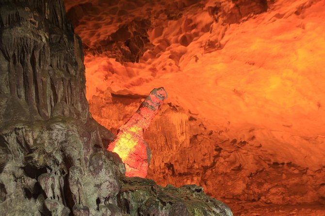 Halong bay Full Day Cruise trip: kayaking, surprise cave, titop island, lunch - Surprise Cave, the bay’s most polished stop