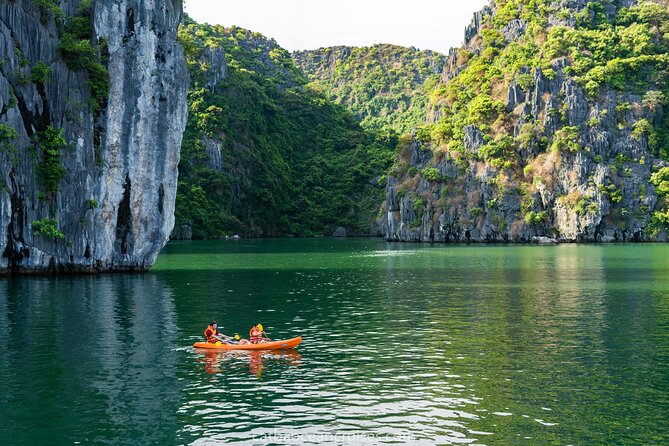 Halong bay full day trip from Hanoi: Visiting Thien Cung, Dau Go cave & Kayaking - Cruising among Halong Bay’s limestone towers