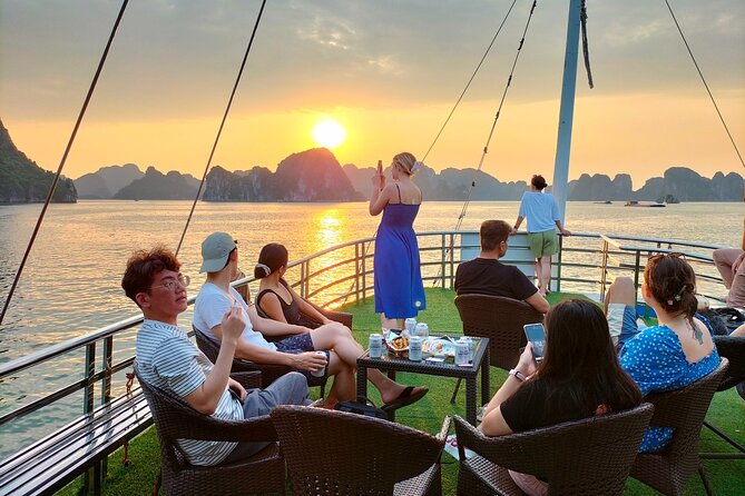 Halong Bay Full-Day with 6 Hour Cruise Kayaking, Swimming, Lunch - Walking through Sung Sot Cave