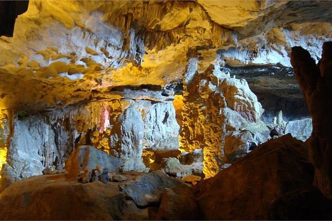Halong Bay Full Day With Cave, Kayaking And Swimming - Highway Transfer - Sung Sot Cave and its long stairway