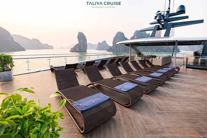Halong Bay & Lan Ha Bay Premium 5-Star Cruise – All Included - Halong Bay from the sundeck