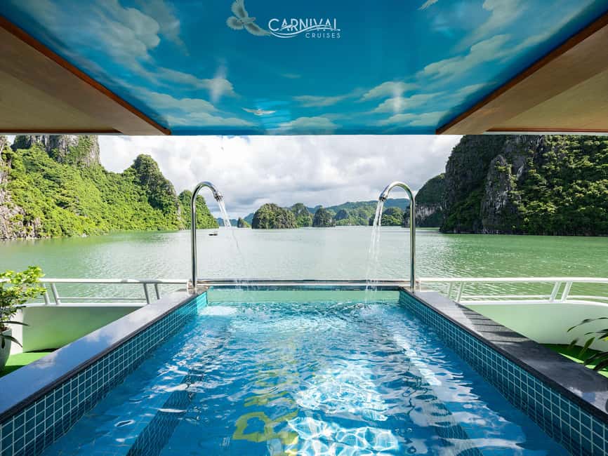 Halong Bay: Luxury Day Cruise w/ Pool, Kayak, Free Transfer - Sunset snacks and the return cruise