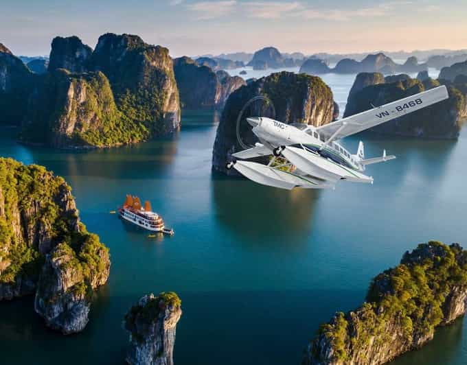 Halong Bay Seaplane - A bird's eye view experience from Sky - Why Halong Bay looks different from the air