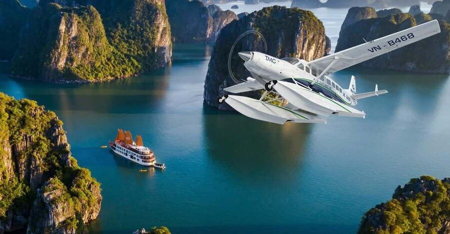 Halong Bay Seaplane - A bird's eye view experience from Sky - The 25-minute route through Halong Bay