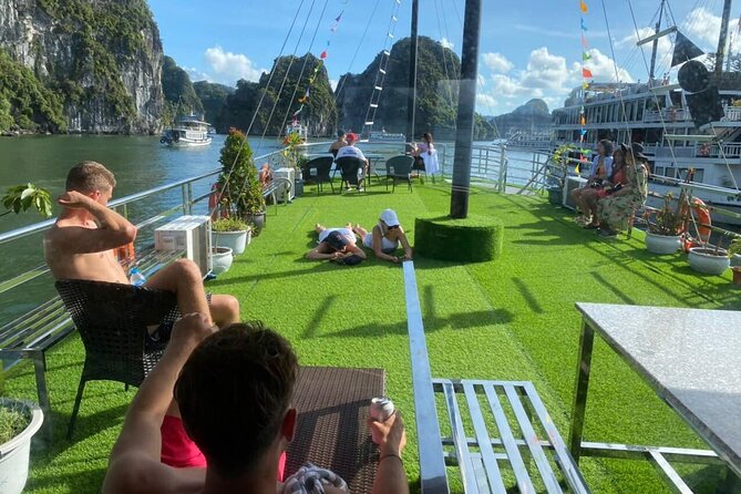Halong Bay Standard Day Tour with Expressway Transfer from Hanoi - Titov Island for swimming or a hilltop view