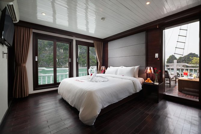 Halong Bay tour 2 days / 1 night on Stellar cruise {New 4 star Cruise}. - Boarding Stellar Cruise at Tuan Chau Harbor