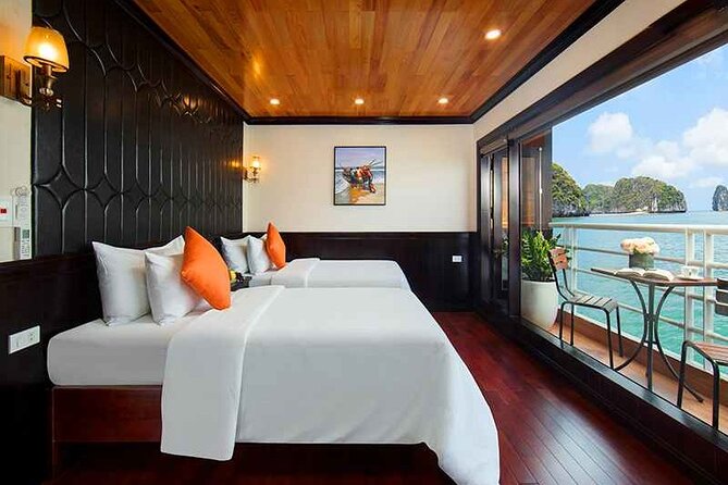 Halong Dragon Bay 5 Star Cruise 2D1N-All Inclusive,Cave,Transfer - From Hanoi to Tuan Chau Island in 2.5 hours