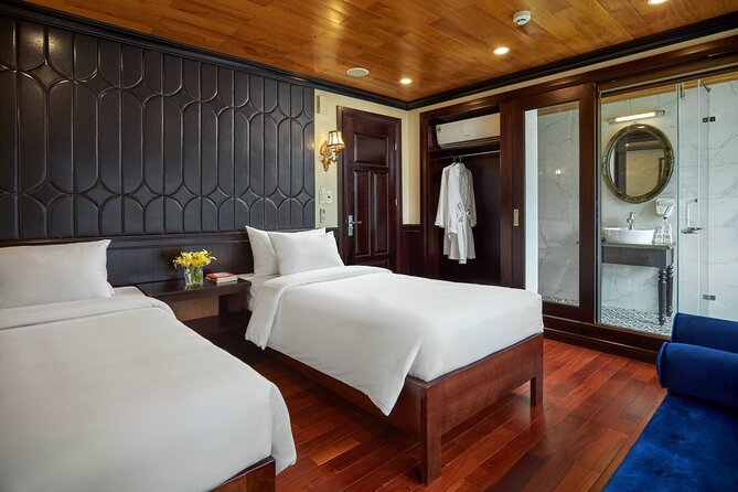 Halong Dragon Bay 5 Star Cruise 2D1N-All Inclusive,Cave,Transfer - Kayaking and swimming around Ong Cam