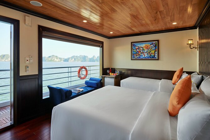 Halong Dragon Bay 5 Star Cruise 2D1N-All Inclusive,Cave,Transfer - Sunset cooking class, dinner, and onboard downtime