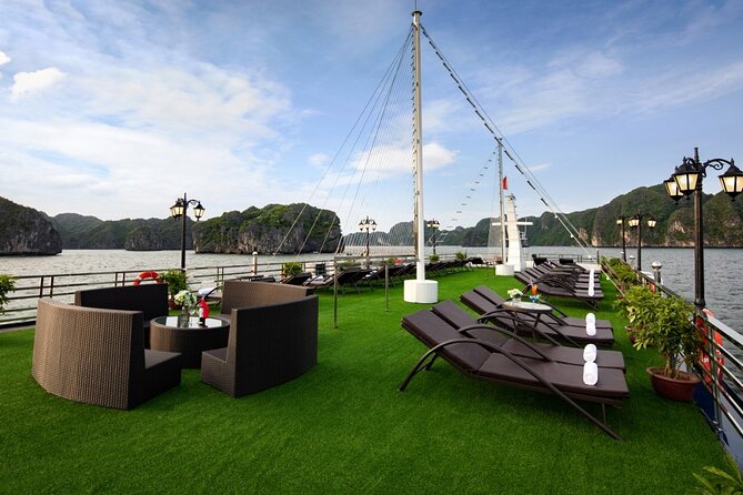 Halong Pandora 5 Star Cruise 2D1N-All Inclusive, cave, transfer - Food, drinks, and service