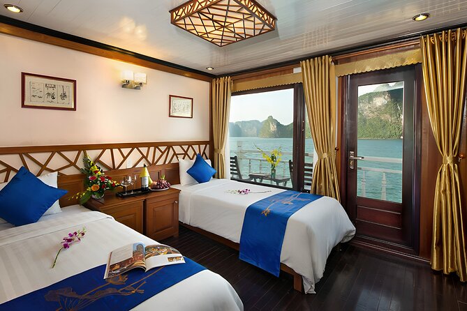 Halong Royal Palace Cruise 2 days - Titop Island: beach time and a stairway to the view