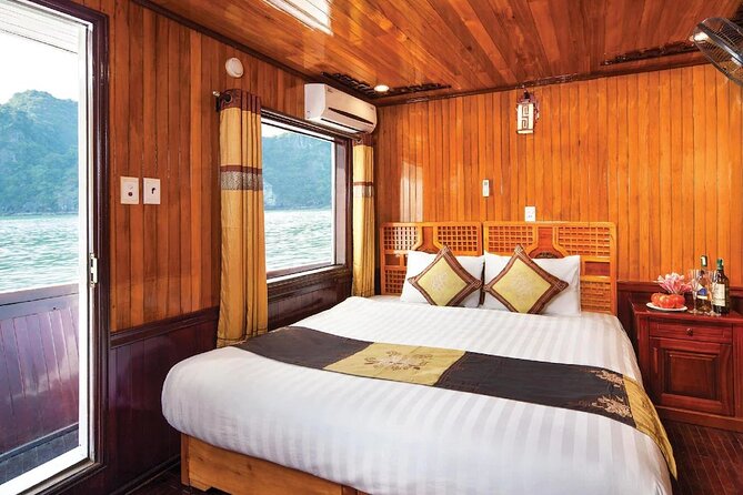Halong Seasun Cruise 2 days 1 night visiting and enjoying halong bay tour - Sailing past Stone Dog and Fighting Cocks