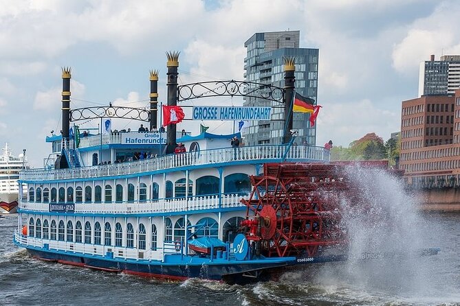 Hamburg 2-hour harbor tour on the beautiful Elbe - Container terminals and close views of working ships