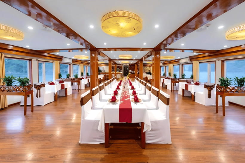 Hanoi: 2D1N Ha Long Bay by Amanda Premier Cruise - Sunset, cooking, and evening time on board