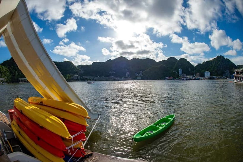 Hanoi/ Cat Ba: Cat Ba Island and Lan Ha Bay Day Trip - The top deck and sunset return