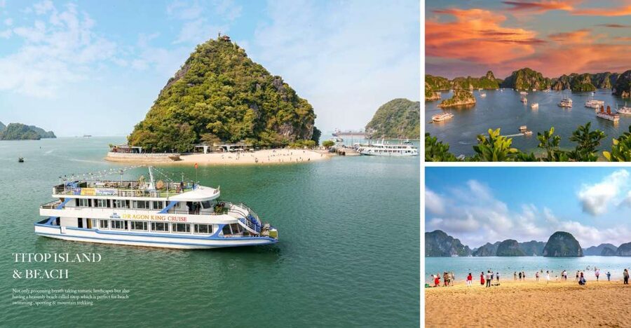 Hanoi: Ha Long Bay Cruise Day Tour visit Titop island & Cave - Boarding at Tuan Chau Island