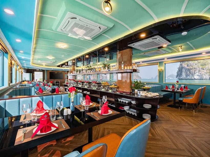 Hanoi: Ha Long Bay Full Day Trip - Amethyst Luxury Cruise - 11:00: Lunch With Seafood and Vegetarian Choices
