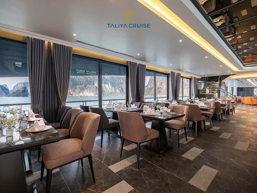 Hanoi: Ha Long Bay/Lan Ha Bay Taliya Day Cruise - Lunch comes with wide bay views