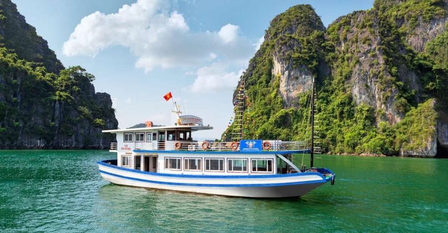 Hanoi: Halong Bay Day Trip with Titop Island, Cave, & Kayak - Inside Sung Sot Cave for 75 minutes