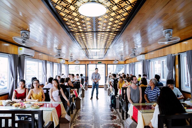 Hanoi: Halong Bay Luxury Option – Titop, Surprise Cave, Kayak - The return cruise and sunset party