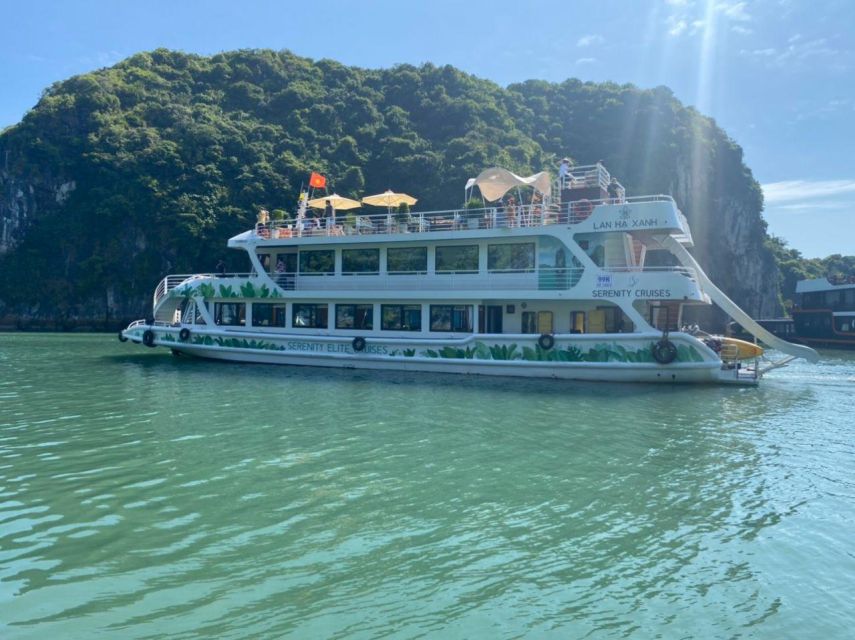 Hanoi - Lan Ha Bay 1 Day with kayaking , Swimming and Cave - The top deck and sunset party