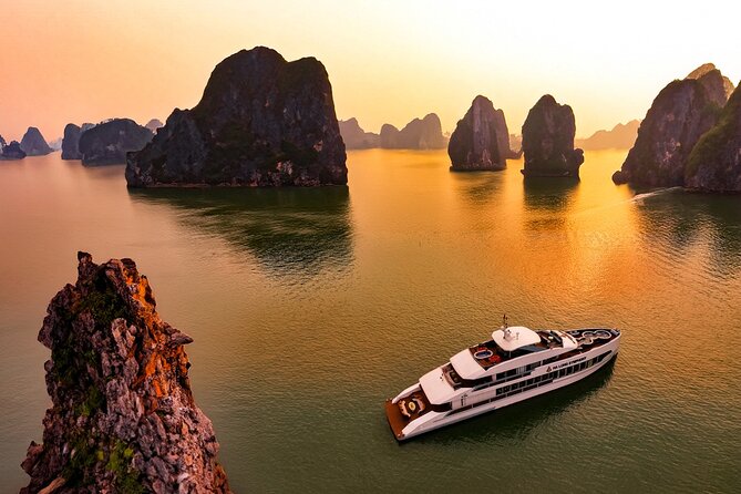 Hanoi to Ha Long Bay: Premium Symphony 5-Star Day Cruise - Ti Top Island and the chance to swim