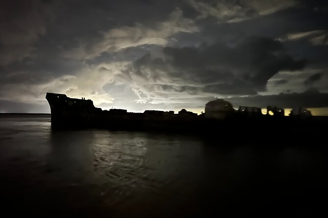 Haunted Harbor Tours – Galveston Ghost Boat - Setting out from Pier 21 after dark
