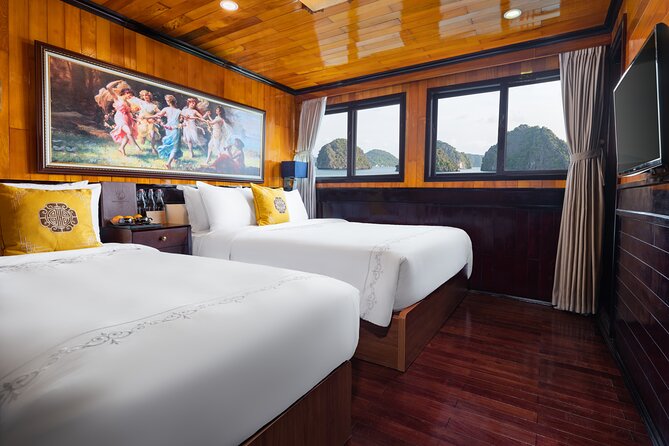 HERA CLASSIC Boutique Cruise Halong Bay 2 Days 1 Night Trip - Tai Chi and Sung Sot Cave on day two