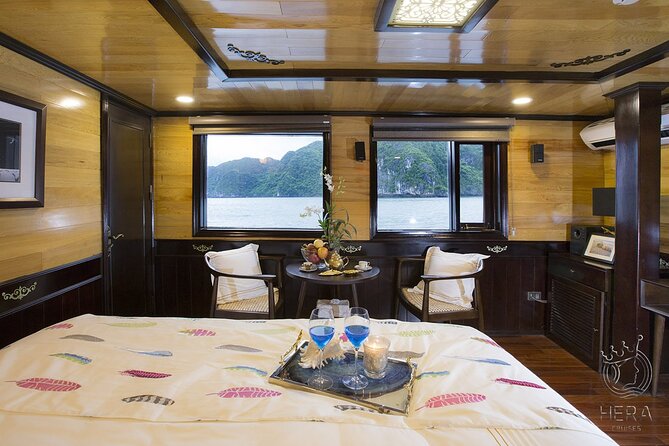 Hera Cruise 2-day Explore Halong Bay from Hanoi - Sung Sot Cave and Ti Top Island on the first afternoon