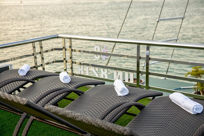 Hera Luxury Day Cruise Full Day Explore Lan Ha Bay - Lunch with bay views at noon
