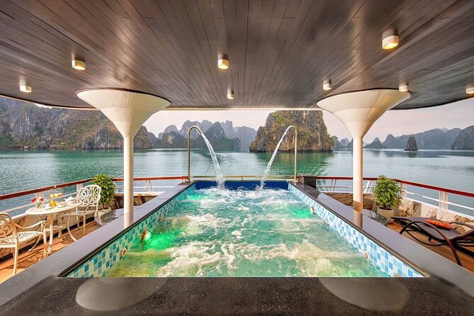 Hercules Premium/Luxury Cruise Halong Bay Day Trip From Hanoi - Buffet lunch, afternoon tea, and the jacuzzi