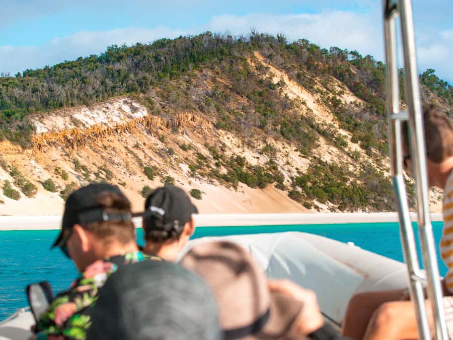 Hervey Bay: Half-Day Whale and Island Adventure by Boat - Cruising toward Platypus Bay
