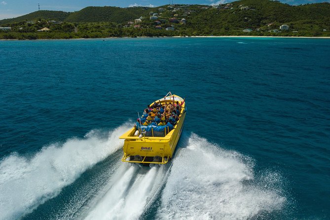 High Speed Harbor Tour from Charlotte Amalie Cruise Port - The local commentary between the stunts
