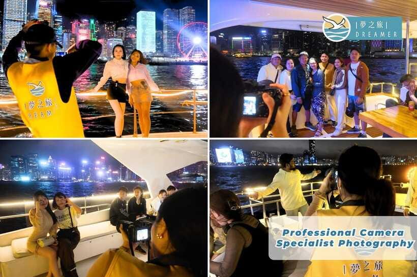 Hong Kong: Victoria Harbour Cruise with Free Camera Photos - The Symphony of Lights from the water
