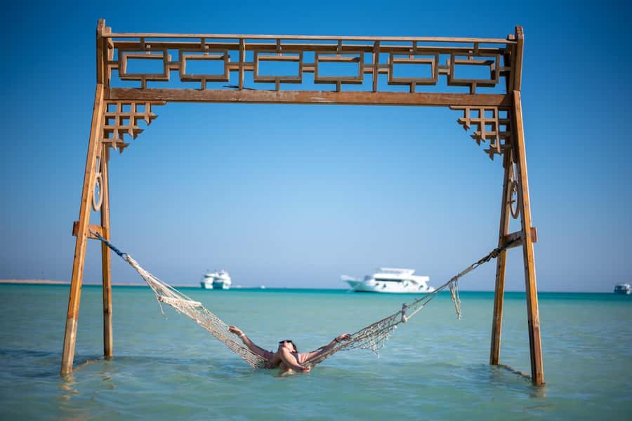 Hurghada: Elegance Yacht Cruise To Orange bay Island W lunch - Snorkeling over Red Sea coral