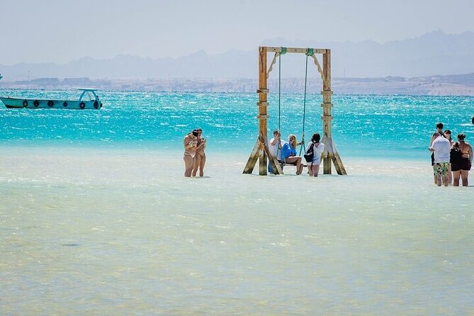 Hurghada Orange Bay boat Trip - Banana boat and sofa rides