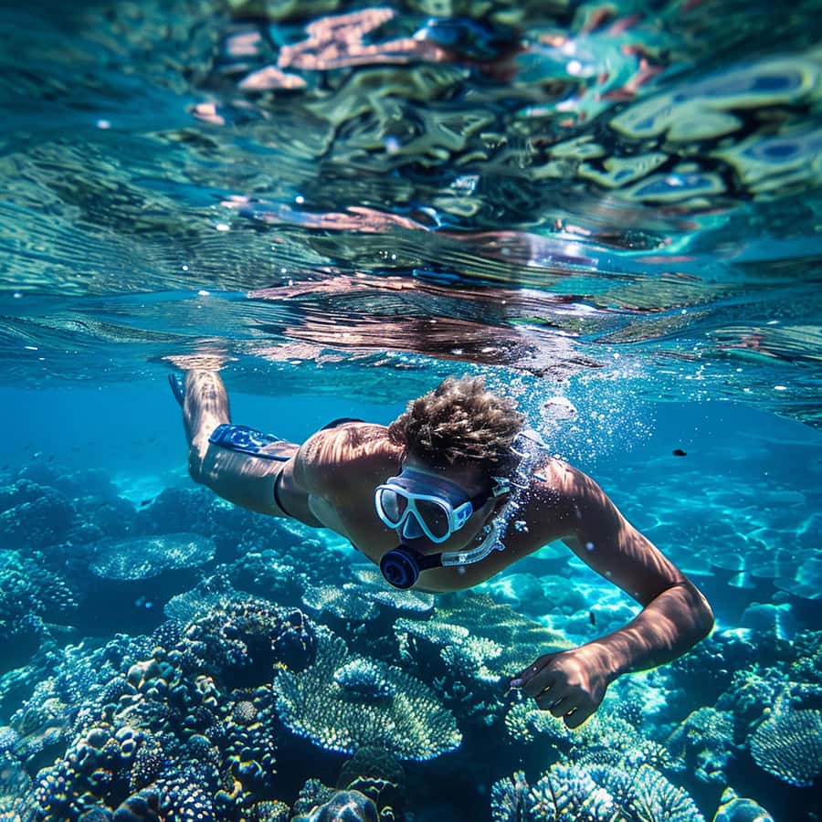 Hurghada: Orange Bay Island Boat Trip w/ Breakfast and Lunch - Breakfast, fruit, and drinks before the snorkeling stops