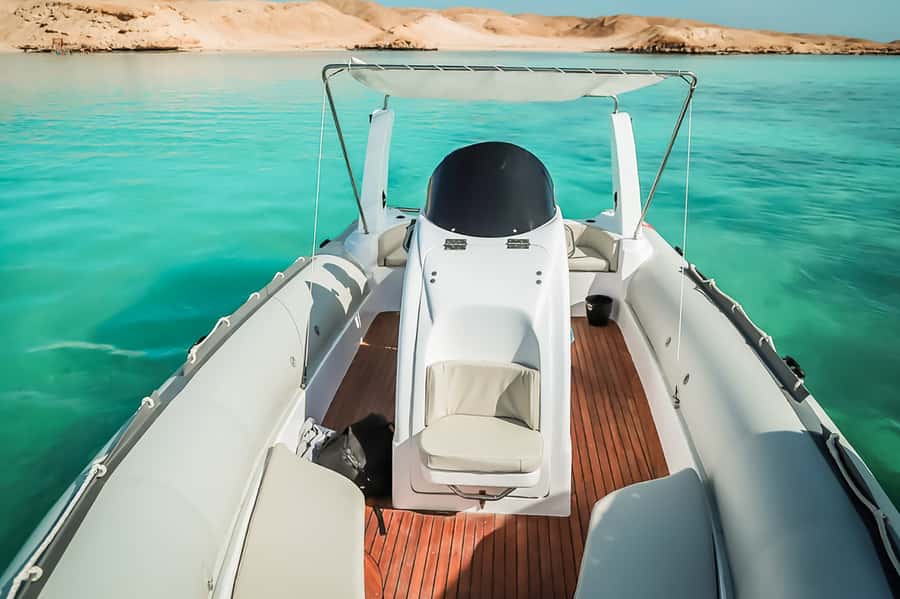 Hurghada: Orange Bay & Magawish Island Speedboat with Lunch - Optional parasailing above the Red Sea