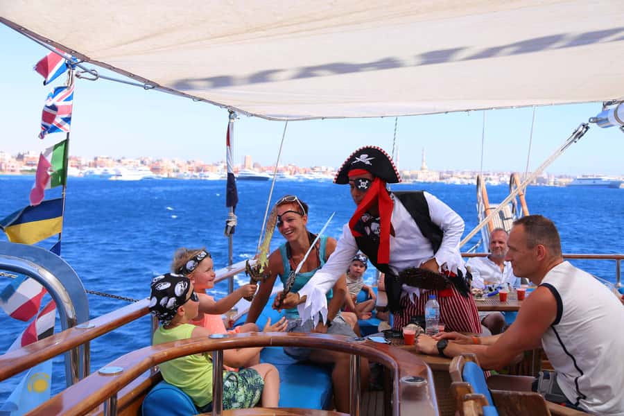 Hurghada: Pirates Sailing Boat to Orange Bay with Transfers - Who should book this boat trip?