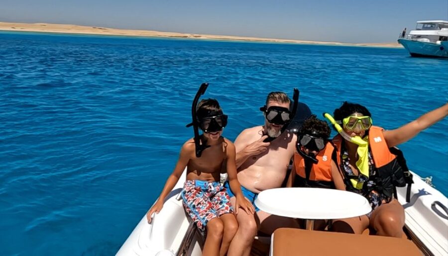 Hurghada: Safari ATV Quad & Speedboat to Orange bay island - Who will enjoy this day most?